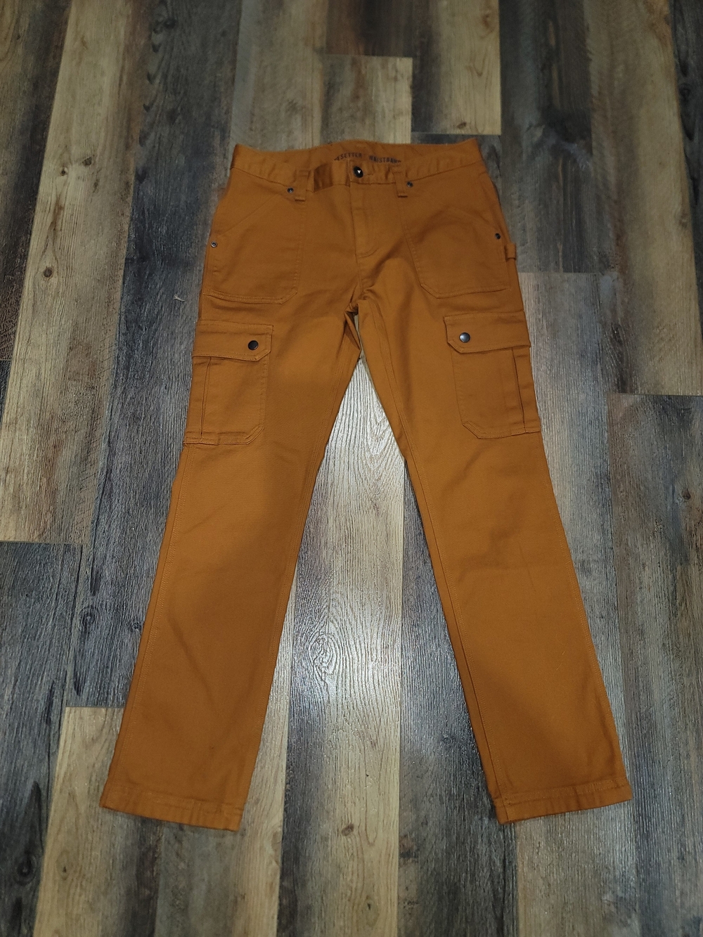 Duluth Trading Co. Curvesetter Cargo Pants Women's Size 4x29 Rust Brown EUC - Picture 2 of 9